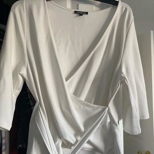 Express white half sleeve shirt. Size small